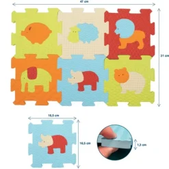 Ludi Tapis D'éveil<Dalles Mousse Animaux
