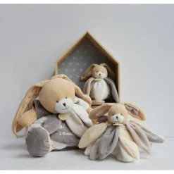 Doudou Et Compagnie Doudous<Doudou Collector Lapin Taupe 28 Cm