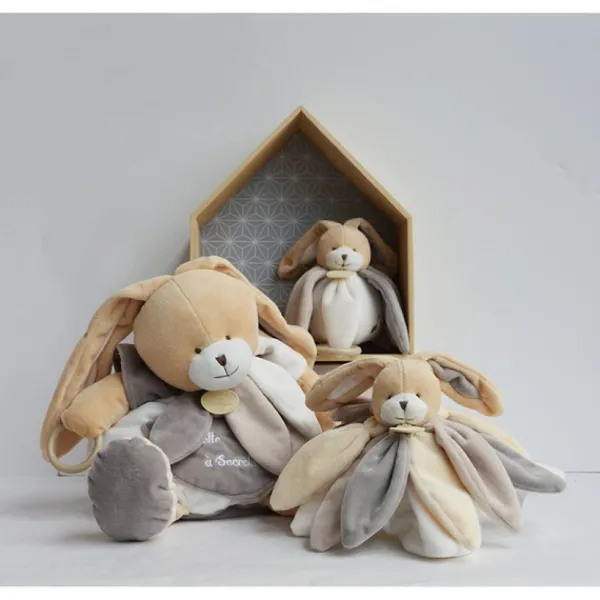 Doudou Et Compagnie Doudous<Doudou Collector Lapin Taupe 28 Cm