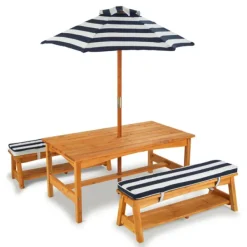 KidKraft Tables Et Chaises De Jardin<Ensemble Table Et Bancs Avec Parasol