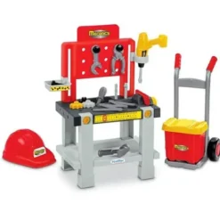 Ecoiffier Bricolage<Etabli Avec Caisse A Outils Et Diable