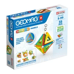 Geomag Constructions Magnétiques, Billes< Panels Supercolors - Ecofriendly 35 Pieces