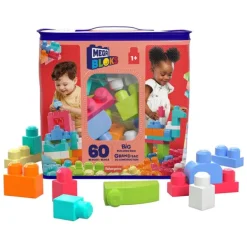 Mega Bloks 1Er Age<Grand Sac De Construction 60 Briques - Rose