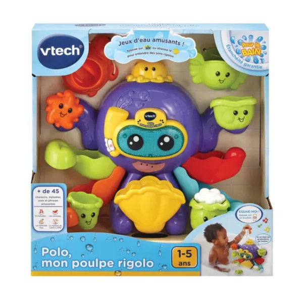 VTech Jouets Pour Le Bain<Jouet De Bain - Polo, Mon Poulpe Rigolo