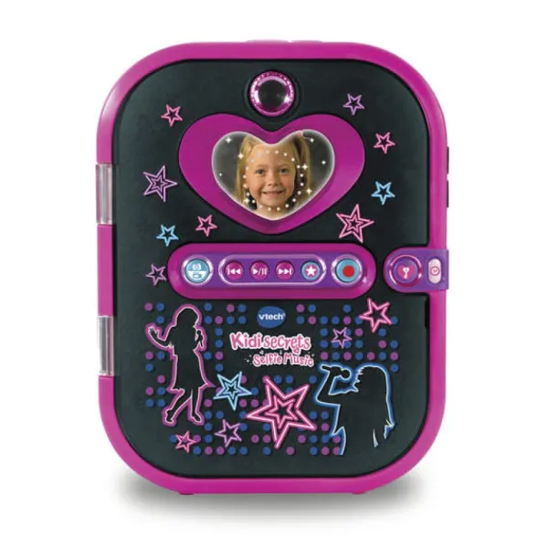 VTech Journal Intime<Journal Intime Electronique Selfie Music Noir Kidisecrets