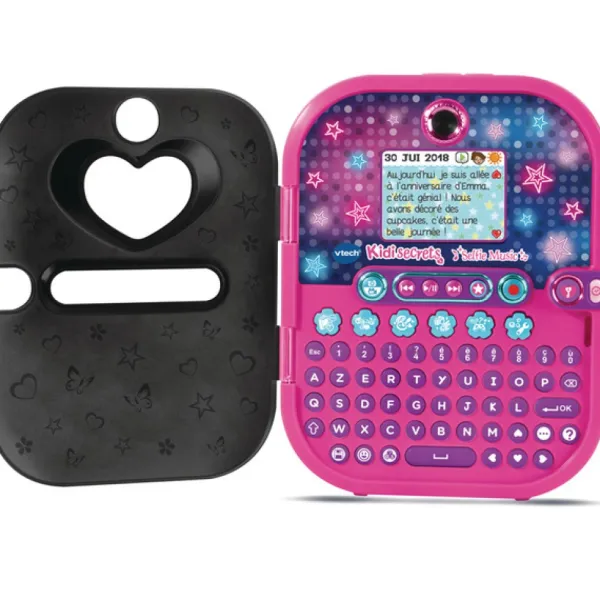VTech Journal Intime<Journal Intime Electronique Selfie Music Noir Kidisecrets