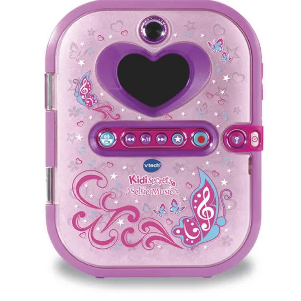 VTech Journal Intime<Journal Intime Electronique Selfie Music Rose Kidisecrets