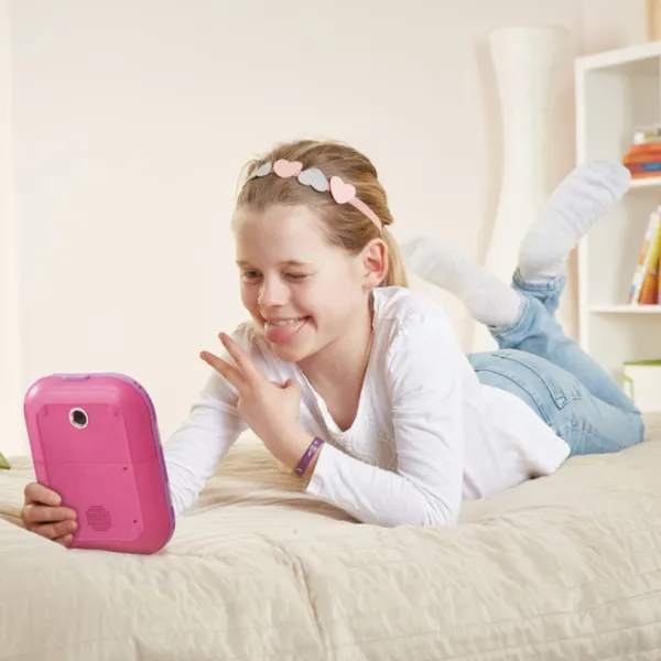 VTech Journal Intime<Journal Intime Electronique Selfie Music Rose Kidisecrets