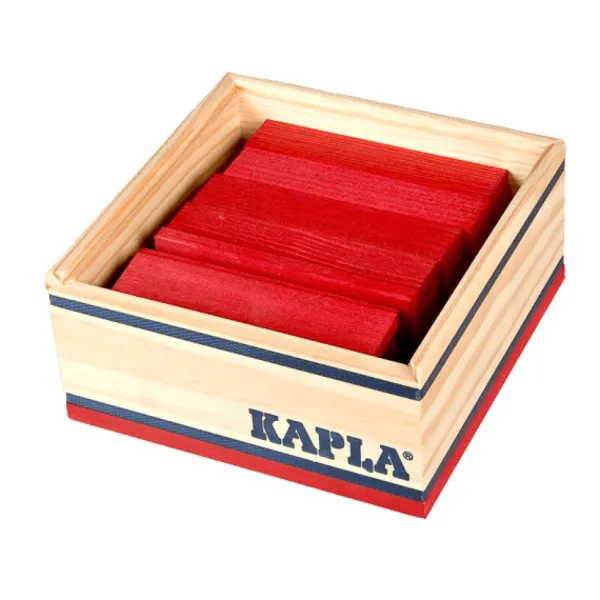 Kapla Planchettes Et Construction En Bois<-40 Planchettes Rouges