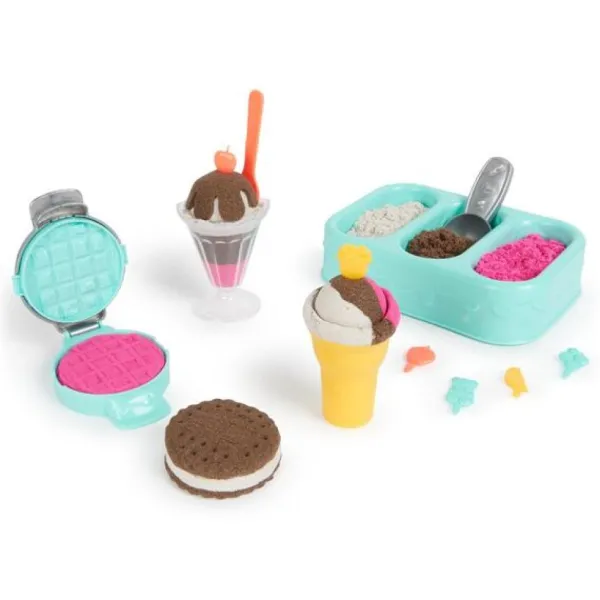 Spin Master Mosaïque, Sable Et Paillettes<Kinetic Sand - Coffret Delices Glaces - Sable Magique A Modeler