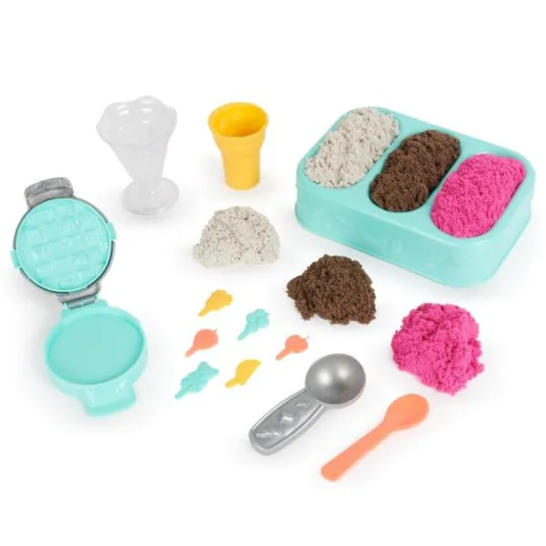 Spin Master Mosaïque, Sable Et Paillettes<Kinetic Sand - Coffret Delices Glaces - Sable Magique A Modeler