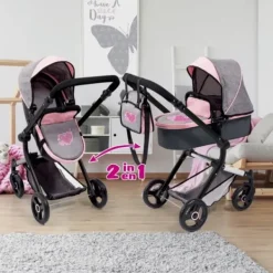 LOVE BEBE Accessoires Poupons<Landau Combine 2 En 1 -68 Cm