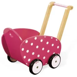 Janod Poussettes Poupons<Landau Framboisine En Bois