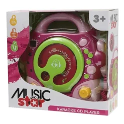 Music Star Micros Et Karaoké<Lecteur Cd 2 Micros Rose