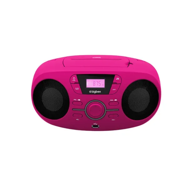 Bigben Enceintes Bluetooth Et Casques Audio<Lecteur Cd/Usb Portable Lumineux Rose