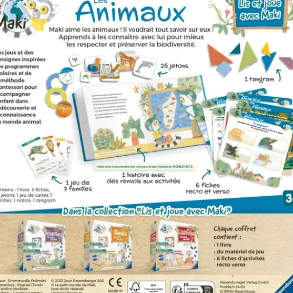 Ravensburger Découvrir Le Monde<Lis Et Joue Avec Maki - Les Animaux