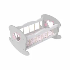 LOVE BEBE Accessoires Poupons<Lit A Bascule En Bois Pour Poupon