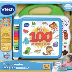 VTech Activités D'éveil<Livre Interactif - Mon Premier Imagier Electronique Bilingue