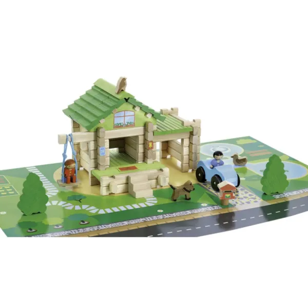 Jeujura Planchettes Et Construction En Bois<Ma Premiere Maison En Bois 80 Pieces