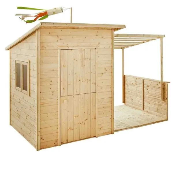 Soulet Cabanes Et Maisonnettes<Maison En Bois Avec Pergola Santa Barbara
