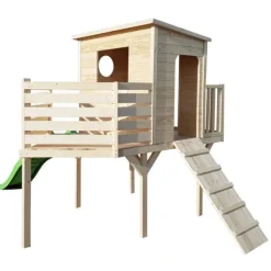 LG Distribution Cabanes Et Maisonnettes<Maison En Bois Bateau Avec Toboggan
