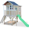 Exit Toys Aires De Jeux<Maison En Bois Loft 550 Avec Bac A Sable Et Toboggan