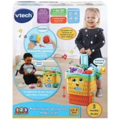 VTech Faire Comme Les Grands<Maxi Chariot De Courses Magic'Scan 1,2,3