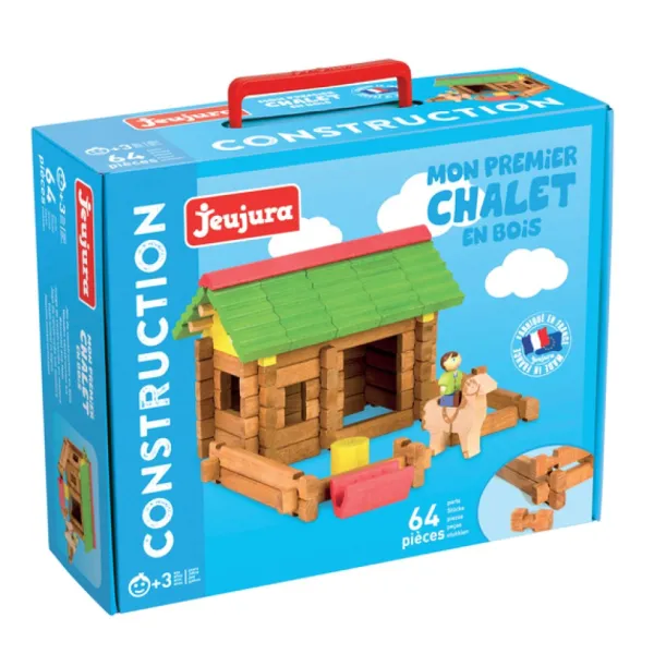 Jeujura Planchettes Et Construction En Bois<Mon Premier Chalet Bois 64 Pieces