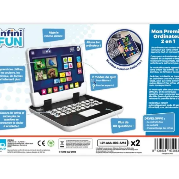 Infinifun Ordinateurs Et Jeux Interactifs<Mon Premier Ordinateur 2 En 1