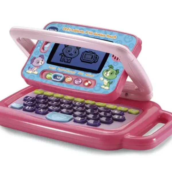 VTech Ordinateurs Et Jeux Interactifs<Ordinateur - Tablette P'Tit Genius Touch Mauve
