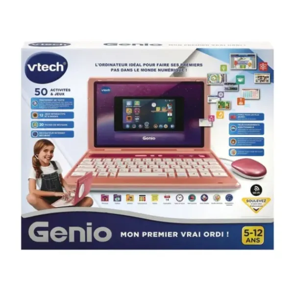 VTech Ordinateurs Et Jeux Interactifs<Ordinateur Enfant Genio Rose