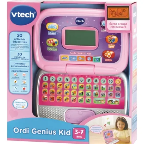 VTech Ordinateurs Et Jeux Interactifs<Ordinateur Genius Kid Rose