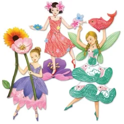 Djeco Découpage, Collage, Pliage<Pantins A Colorier Fees