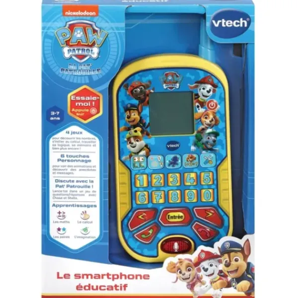 VTech Premiers Apprentissages<Pat Patrouille - Le Smartphone Educatif Bleu