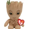 TY Peluches Super-héros Et Personnages<Peluche Beanie Babies Marvel - Groot 15 Cm
