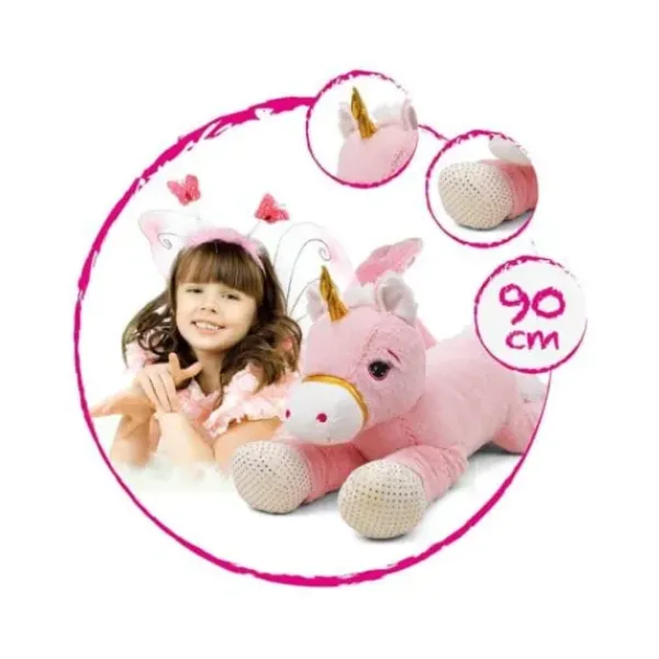 Ami Plush Peluches Géantes<Peluche Licorne Rose 90 Cm