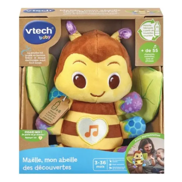 VTech Peluches Interactives<Peluche Musicale - Maelle, Mon Abeille Des Découvertes