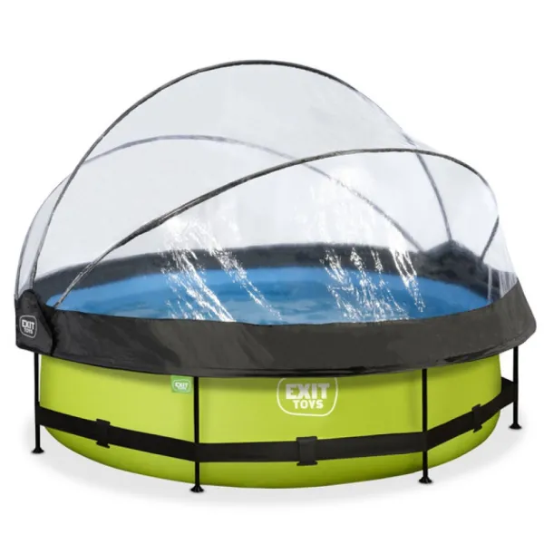 Exit Toys Bouées Jeux Gonflables Et Piscines<Piscine Lime 300 X 76 Avec Pompe Filtrante Et Dome