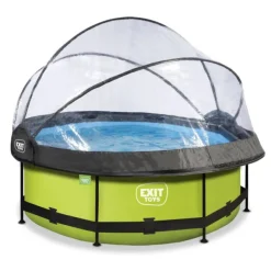 Exit Toys Bouées Jeux Gonflables Et Piscines<Piscine Lime 244 X 76 Avec Pompe Filtrante Et Dome