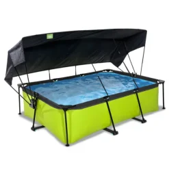 Exit Toys Bouées Jeux Gonflables Et Piscines<Piscine Lime 220 X 150 X 65 Avec Pompe Filtrante Et Voile D'Ombrage