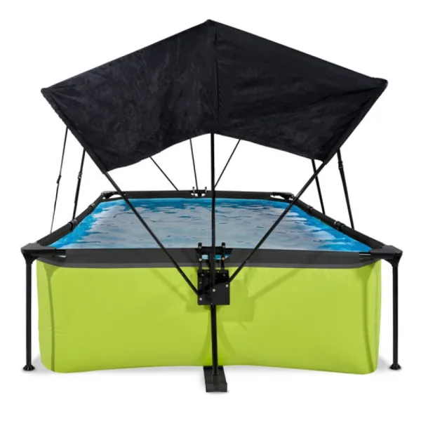 Exit Toys Bouées Jeux Gonflables Et Piscines<Piscine Lime 220 X 150 X 65 Avec Pompe Filtrante Et Voile D'Ombrage