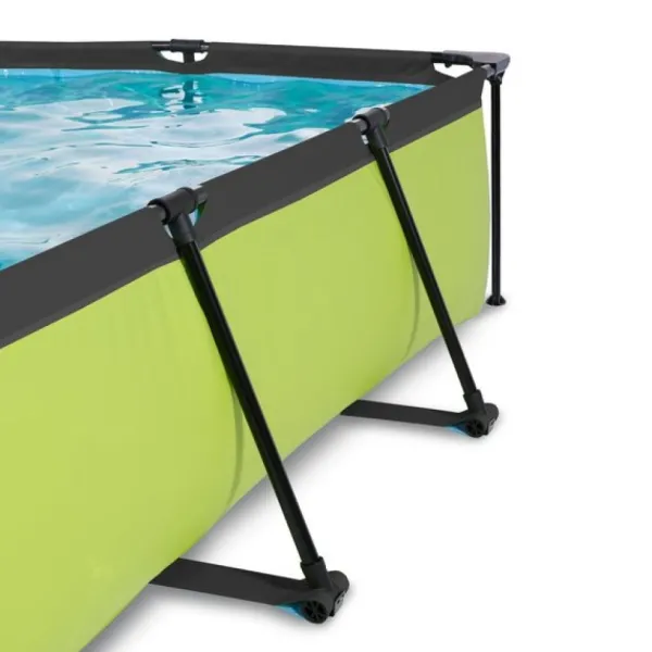 Exit Toys Bouées Jeux Gonflables Et Piscines<Piscine Rectangulaire Lime 220 X 150 X 65 Avec Pompe Filtrante