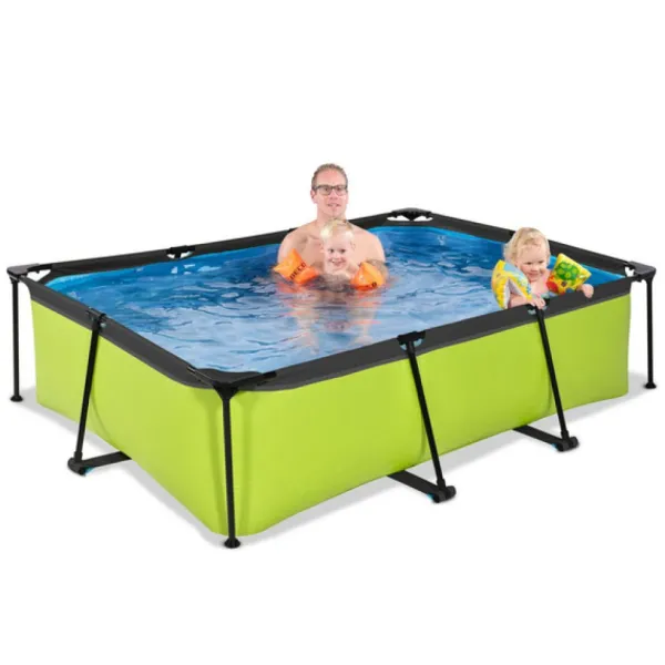 Exit Toys Bouées Jeux Gonflables Et Piscines<Piscine Rectangulaire Lime 220 X 150 X 65 Avec Pompe Filtrante