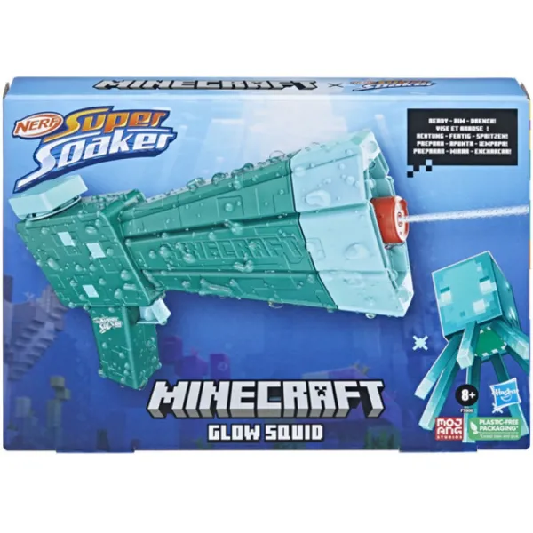 Nerf Pistolets À Eau<Pistolet A Eau Glow Squid - Super Soaker Minecraft