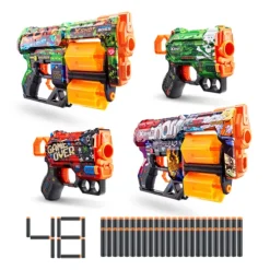 Zuru Nerf Et Jeux De Tirs<Pistolets Xshot Skins - Pack De 4