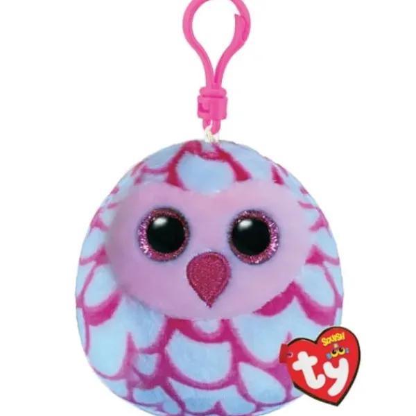 TY Peluches Porte-clés<Porte-clés Hibou En Peluche - 8 Cm