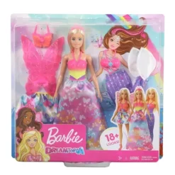 Mattel Barbie Et Poupées Mannequin<Poupee Barbie Dreamtopia Et Ses 3 Tenues