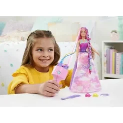 Mattel Barbie Et Poupées Mannequin<Poupee Barbie Dreamtopia Tresses Magiques A Coiffer