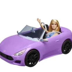 Mattel Barbie Et Poupées Mannequin<Poupee Barbie Et Sa Voiture Decapotable