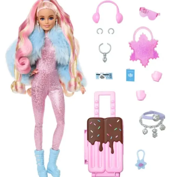Mattel Barbie Et Poupées Mannequin<Poupee Barbie Extra Neige